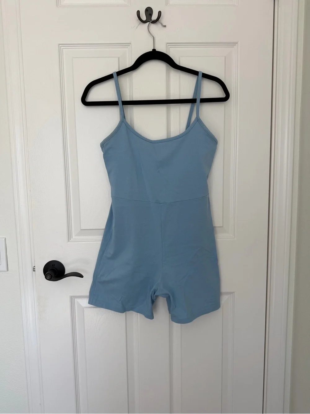 Madewell Blue Comfy Romper One Piece with Spaghetti Straps